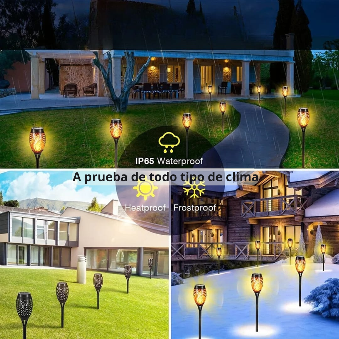 🔥Pack de 4 Antorchas Solares🔥