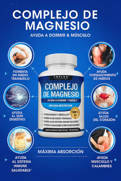 Magnesio Suplemento 8 Elemental 1000mg