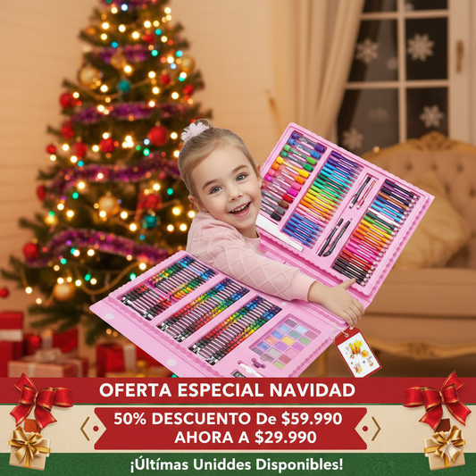 ArtMaster™ Maleta Creativa 208 Piezas – Para los Pequeños Futuros Artistas