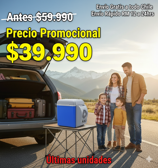 FrostGo™ X20 – Cooler Portátil para Auto y Viajes