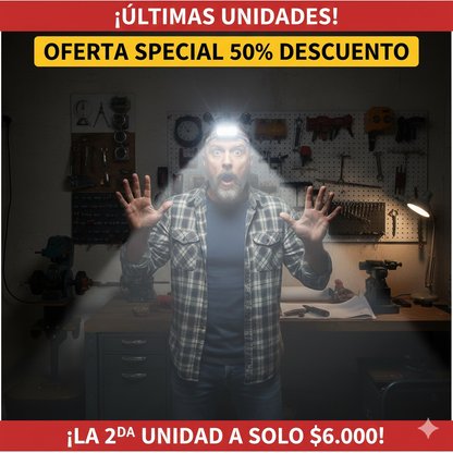 Cintillo LED FlashHead Pro Max - Manos Libres + Súper Potencia