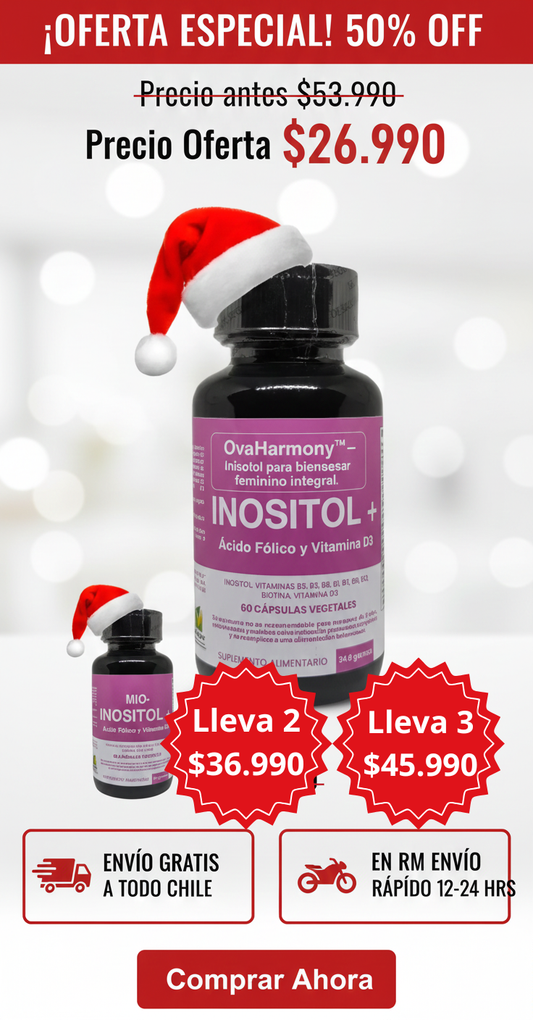 OvaHarmony™ – Inositol para bienestar femenino integral. 60 caps.